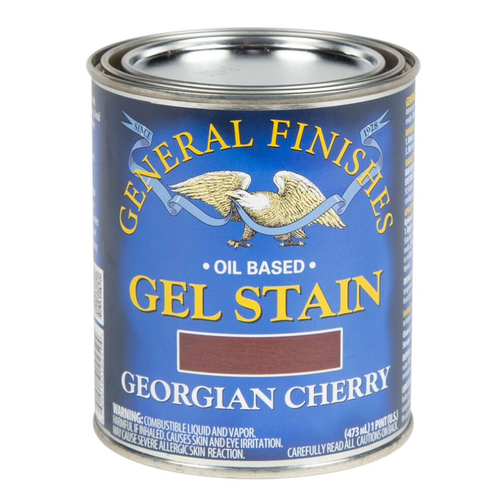 General Finishes Oil Base Gel Stain 1 Pint Georgian Cherry 606016102594