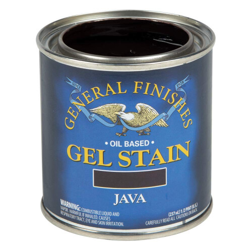General Finishes Oil Base Gel Stain 1/2 Pint Java