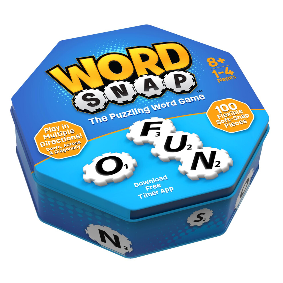 WordSnap Game  Word Puzzle for Adults  Family  and Kids  Fun Game for Ages 8+  Travel Size  1-4 Players-image-OPC-PHRDRB6-NEW