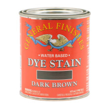 General Finishes Water Based Verf, 1 Pint, Donkerbruin