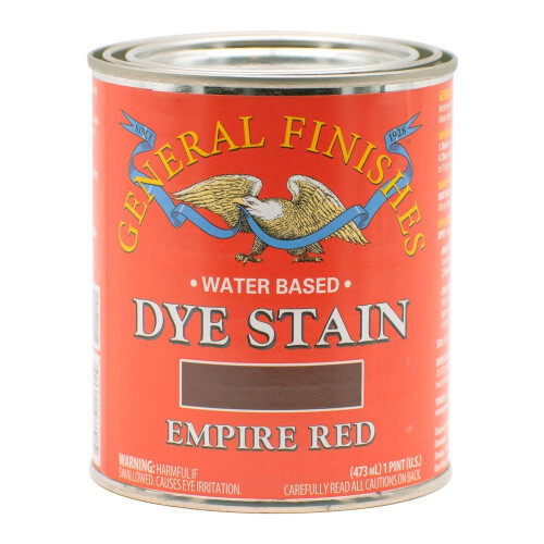 General Finishes Waterbased Verf, 1 Pint, Empire Red