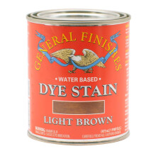 General Finishes Water Based Dye, 1 Pint, Light Brown