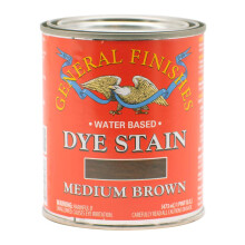 General Finishes Water Based Dye, 1 Pint, Medium Brown