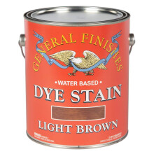General Finishes Water Based Dye, 1 Gallon, Lichtbruin