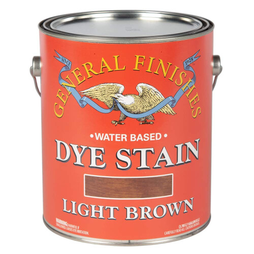 General Finishes Water Based Dye 1 Gallon Light Brown