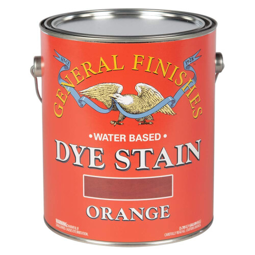 General Finishes Water Based Dye 1 Gallon Orange