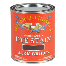 General Finishes Water Based Dye, 1 Quart, Donkerbruin