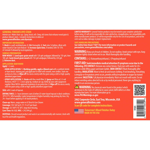 General Finishes Water Based Verf, 1 Pint, Groen 2