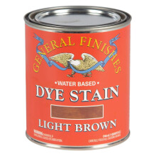General Finishes Water Based Dye, 1 Quart, Lichtbruin