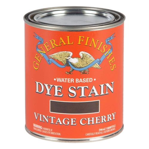 General Finishes Water Based Dye, 1 Quart, Vintage Cherry