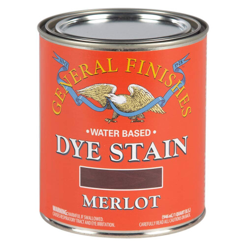 General Finishes Water Based Dye 1 Quart Merlot