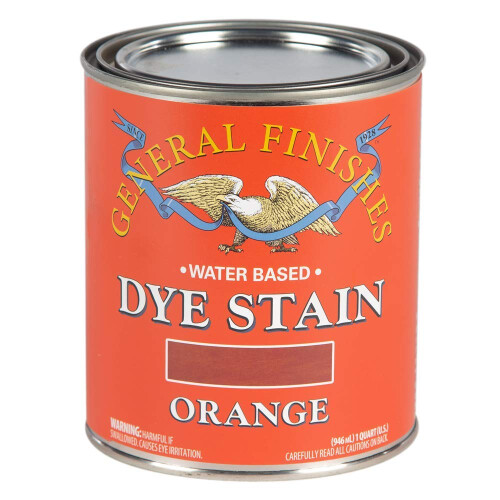 General Finishes Water Based Dye 1 Quart Orange