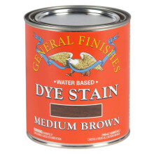 General Finishes Water Based Dye, 1 Quart, Medium Bruin