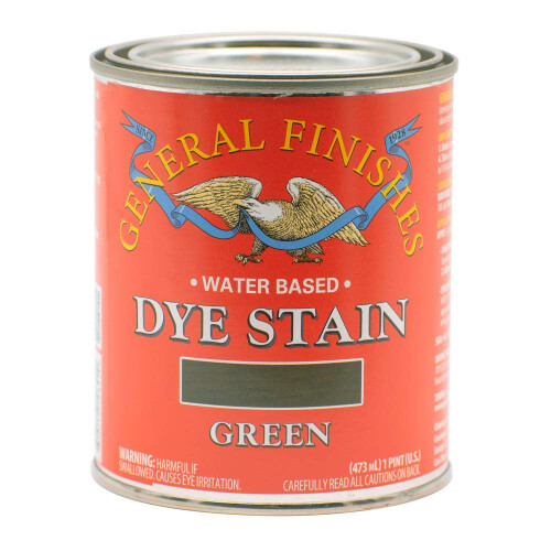 General Finishes Water Based Verf, 1 Pint, Groen