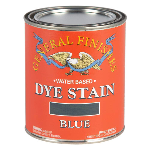 General Finishes Water Based Verf, 1 Quart, Blauw