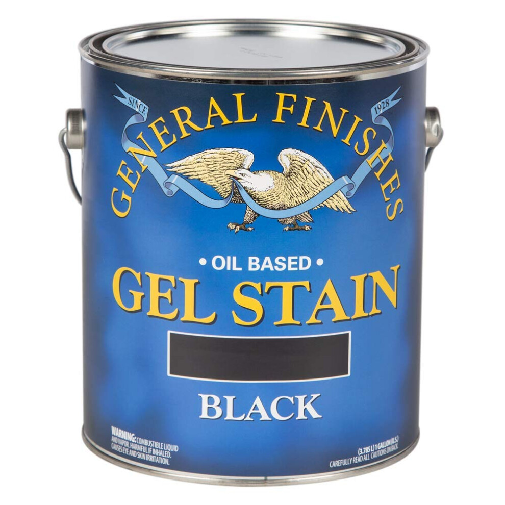 General Finishes Oil Base Gel Stain 1 Gallon Black 606016111558