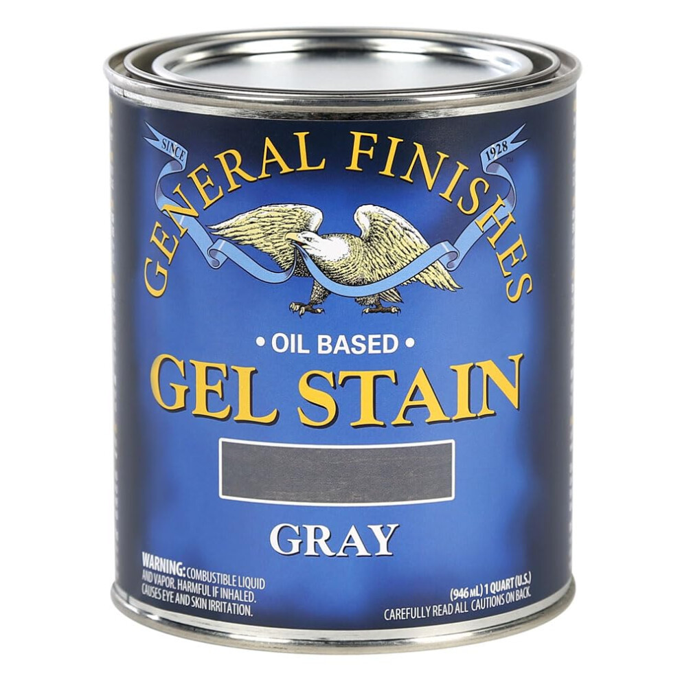 General Finishes Oil Base Gel Stain 1 Quart Gray 606016110391