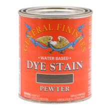 General Finishes Water Based Dye, 1 Pint, Pewter