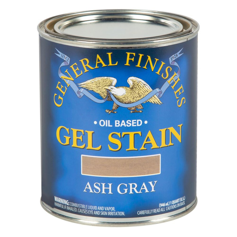General Finishes Oil Base Gel Stain 1 Quart Ash Gray 606016120024
