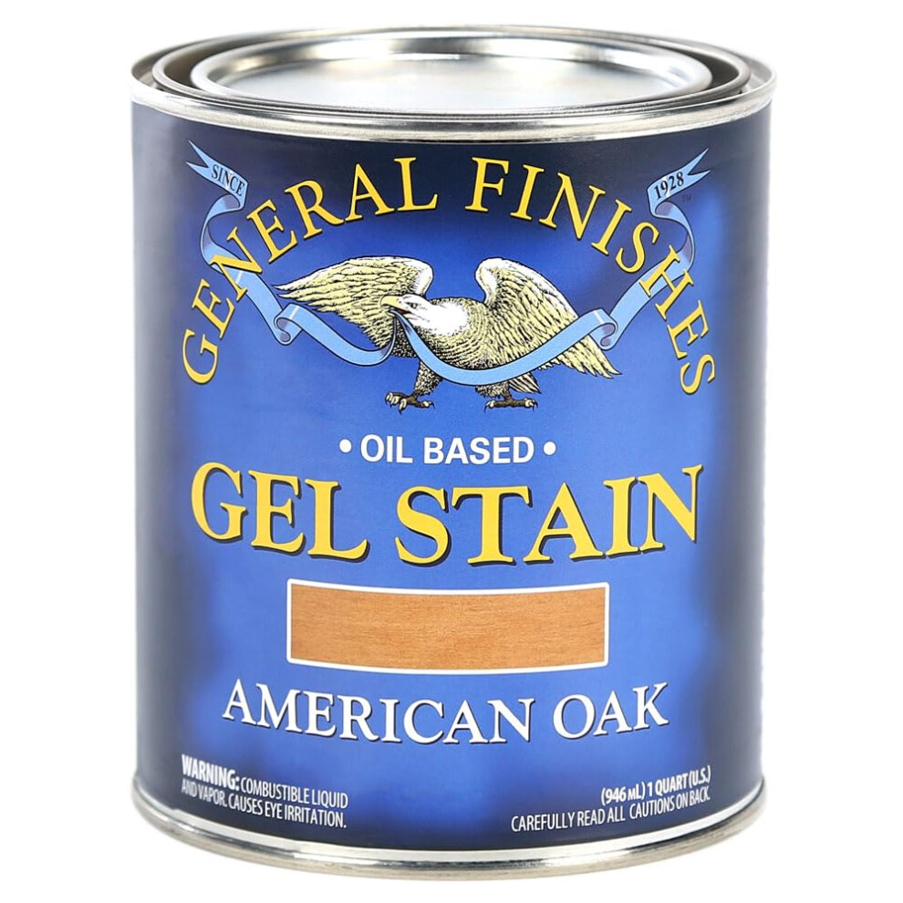 General Finishes Oil Base Gel Stain 1 Quart American Oak