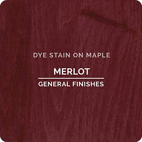 General Finishes Water Based Dye, 1 Pint, Merlot 1