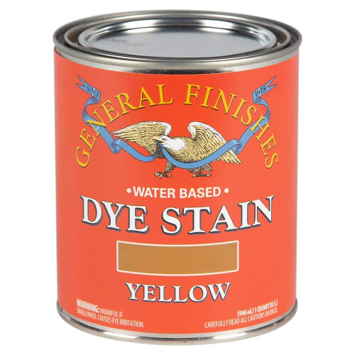 General Finishes Water Based Dye, 1 Quart, Geel