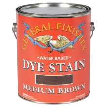 General Finishes Water Based Dye, 1 Gallon, Medium Bruin