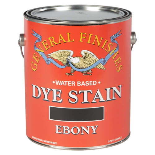 General Finishes Water Based Verf, 1 Gallon, Ebony
