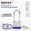 Sepox 6 PCS Pack Keyed-Alike-hänglåset med samma nyckel 2st. 2