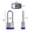 Sepox 6 PCS Pack Keyed-Alike-hänglåset med samma nyckel 2st. 3