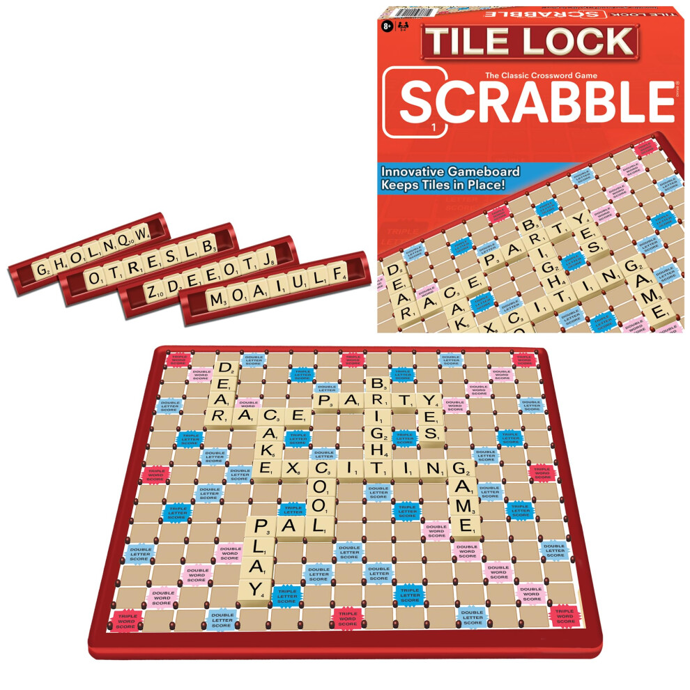 Photos - Board Game Winning Moves Tile Lock Scrabble by  USA  - Innovative Tile-Lock Board for 2-4 Players, Ages 8+ WMG 1143 (WMG 1143)
