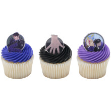 Decopac sroda wyrzutki sa w Cupcakes Pierscienie Nevermore Academy Cupcake Decorations Food Safe Cupcake Toppers - 24 paczki