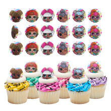 DecoPac L.O.L. Surprise! Rings 24 L.O.L. Surprise Funseeker Cupcake Decorations Featuring 6 Different Dolls - 24 Pack