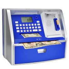 Atmbnk atm maggy bank per bambini banca elettronica in denaro con contatore di monete e password mini regalo di compleanno della macchina per ragazzi