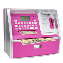 Atmbnk atm maggy bank per bambini banca elettronica in denaro con contatore di monete e password mini regalo di compleanno della macchina per ragazzi
