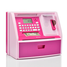 Atmbnk atm maggy bank per bambini banca elettronica in denaro con contatore di monete e password mini regalo di compleanno del bancomat per ragazzi e