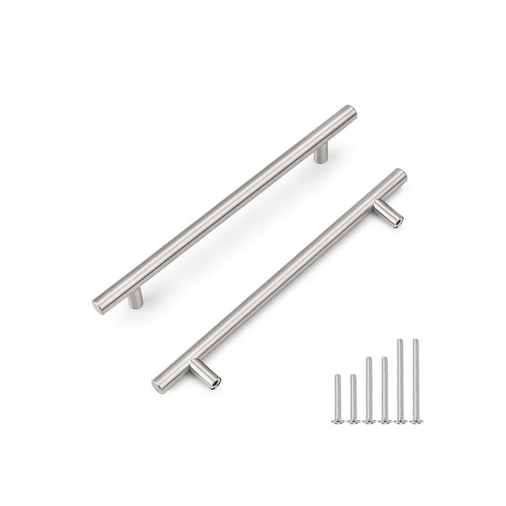 Probrico 10 pack 192 mm (7-1 / 2 pouces) Centres de trous brosss poignes d'armoires en nickel