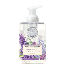 Michel Design Works Foaming Hand Soap French Lilacs Beautiful Square Container with Pump