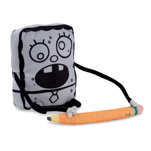 Nickelodeon Nickelodeon Bob Esponja Cala Quadrada DoodleBob 10 Polegadas Colecionador Brinquedo de Pelcia Grande Bicho de Pelcia Macio 2
