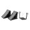 Curt HD Wheel Chocks da 2 pacchetti con staffa di montaggio #22802 1