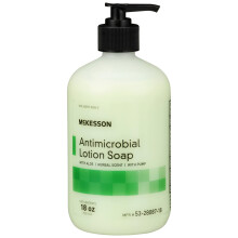 Sapone Antimicrobico McKesson con Pompa, Aloe, Profumo Erbaceo, 18 oz, 1 Confezione