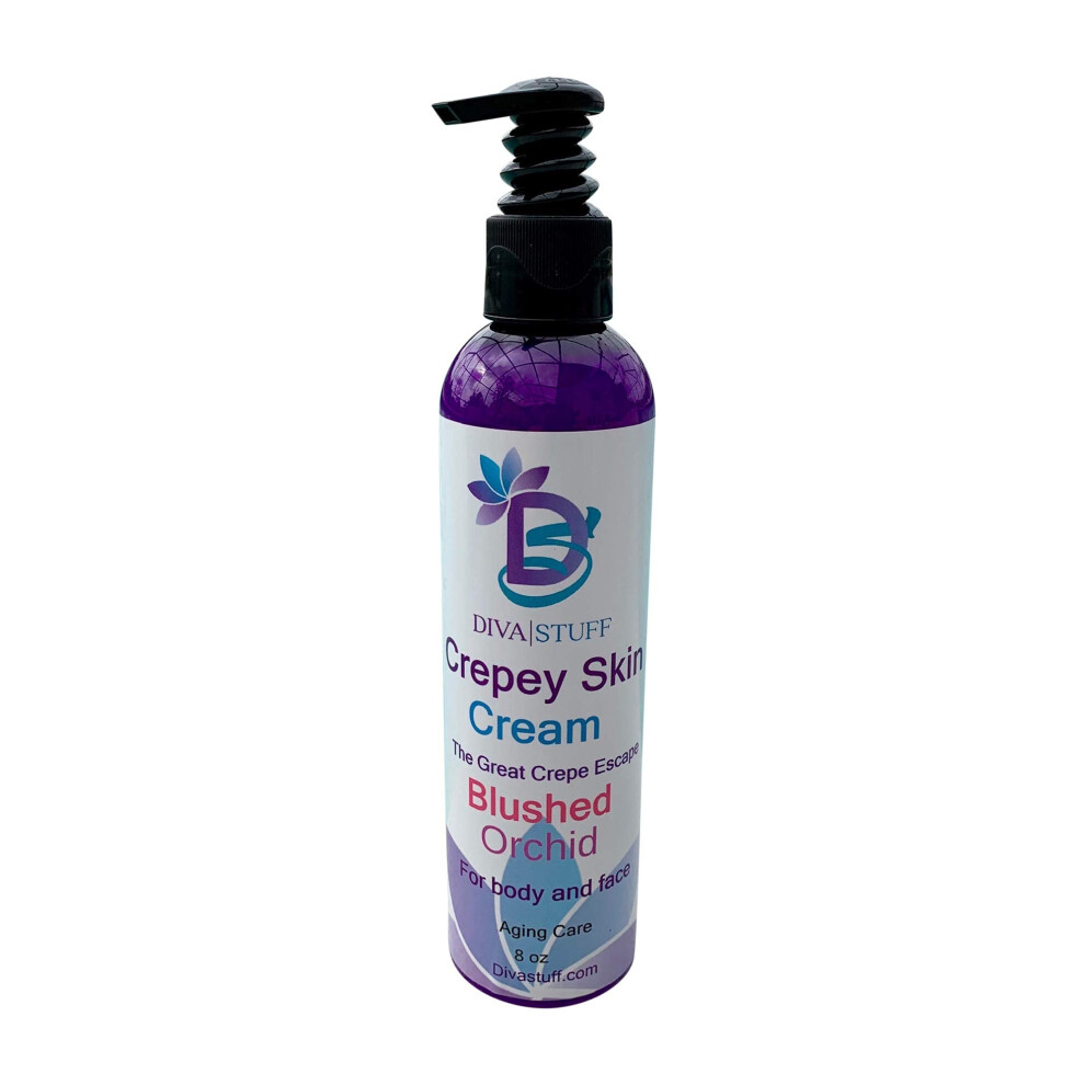 Diva Stuff Cream Crepey Skin Body & Face With Hyaluronic Acid Alpha Hydroxy And More (Blushed Orchid Scent)