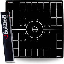 The Gaming Mat Company 2-Spieler-kompatible Pokemon-Spielmatte fr Pokemon-Karten 28,35"" x 28,35"" x 0,16"" schwarz-weies Battle Mat-Stadionbrett f