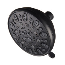High Pressure Shower Head VMASSTONE 4.7"""" Rain Fixed Showerhead 7-Spray Setting with Adjustable Brass Swivel Ball Joint - Excellent Replacement f