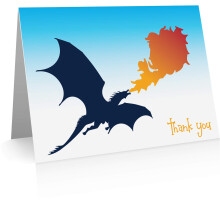 Tarjetas de Agradecimiento Little Notes de Comptime Dragon (12 Tarjetas y Sobres en Blanco)