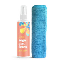 ASUTRA Yoga Mat Cleaner Spray (Calming Citrus) 4 fl oz - No Slippery Residue Organic Essential Oils Deep-Cleansing for Fitness Gear & Gym Equi