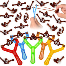 KXCOFTXI 60 Pezzi Fionda da Dito Novit? Giocattoli Cacca Giocattolo per Halloween Cacca Finta per Novit? Giocattoli e Divertimenti Cacca di Hallo