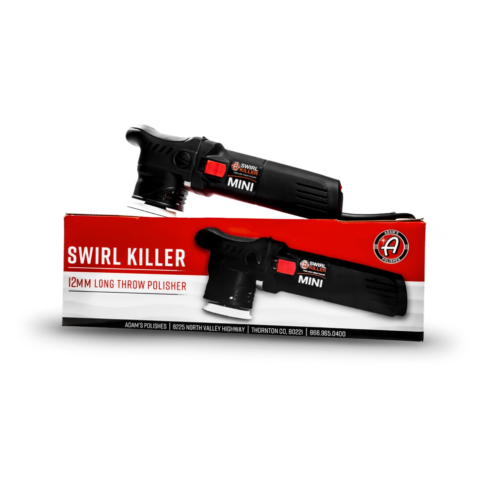 Adam's Polishes Swirl Killer 12mm Polisher - Orbital Polishing Paint Correcting Buffer Tool - Car Scratch Remover - Use Post Car Wash Clay Bar &
