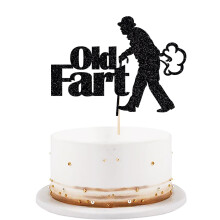 Black Flash Old Fart Tort de na?tere Topper Batrn umoristic ?i batrne?e tort de na?tere la mul?i ani topper amuzant de tort de na?tere la mul?i