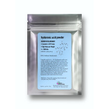 Talsen Chemicals Hyaluronic Acid Powder (1 oz. / 28 grammes) 1800 kDa + poudre d'acide hyaluronique pur Grade cosmetique Cosmetique Acide hyaluro